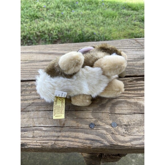 Aurora Miyoni Brown  Plush 7  inch  Easter Bunny Rabbit Stuffed Animal - Picture 5 of 6